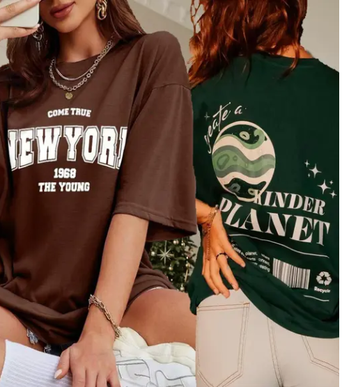 DELULU Women New York Trending oversized T-Shirt