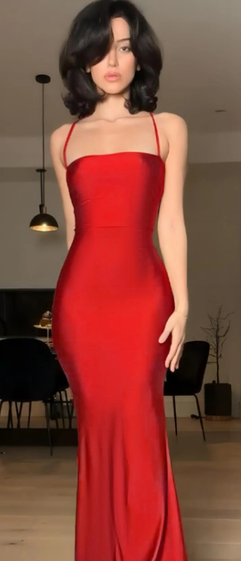 DELULU Open Back Bodycon Dress